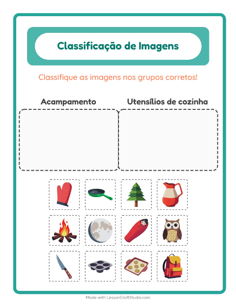 Pré-visualização da ficha de Ordenar Imagens para Educação infantil (pré-escola, 5-7 anos)