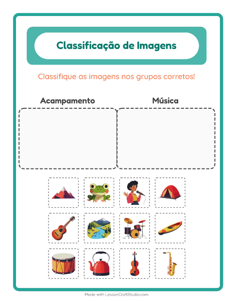 Pré-visualização da ficha de Ordenar Imagens para Educação infantil (pré-escola, 5-7 anos)
