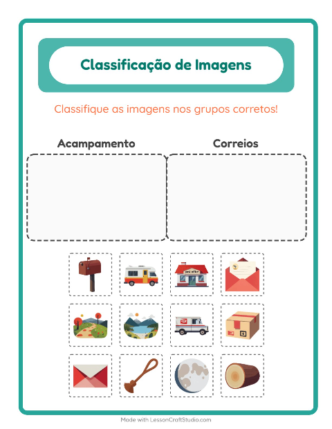 Pré-visualização da ficha de Ordenar Imagens para Educação infantil (pré-escola, 5-7 anos)