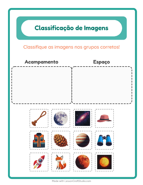 Pré-visualização da ficha de Ordenar Imagens para Educação infantil (pré-escola, 5-7 anos)