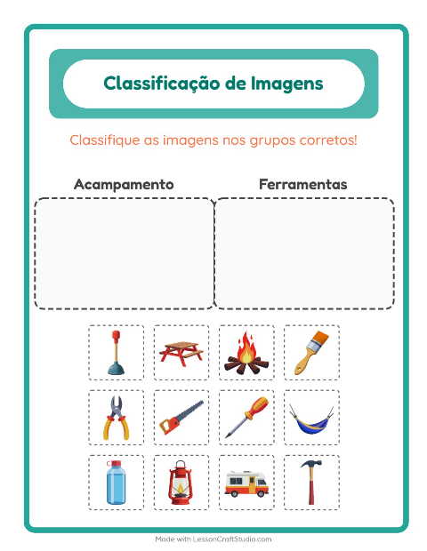 Pré-visualização da ficha de Ordenar Imagens para Educação infantil (pré-escola, 5-7 anos)