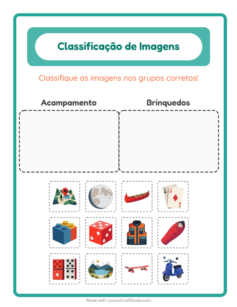 Pré-visualização da ficha de Ordenar Imagens para Educação infantil (pré-escola, 5-7 anos)