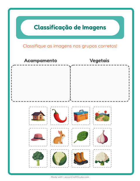 Pré-visualização da ficha de Ordenar Imagens para Educação infantil (pré-escola, 5-7 anos)
