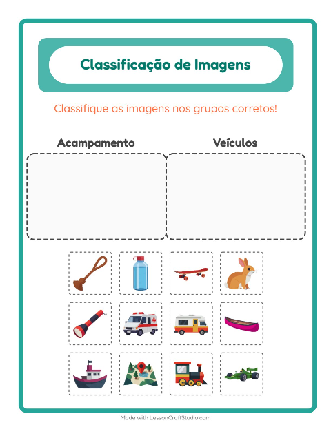 Pré-visualização da ficha de Ordenar Imagens para Educação infantil (pré-escola, 5-7 anos)