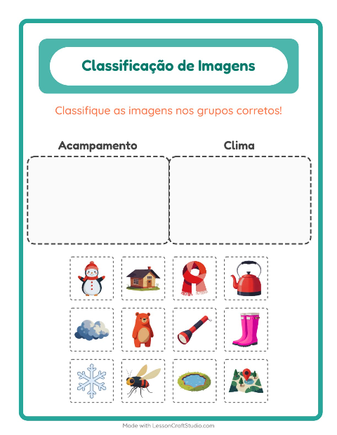 Pré-visualização da ficha de Ordenar Imagens para Educação infantil (pré-escola, 5-7 anos)