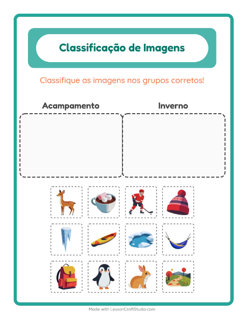 Pré-visualização da ficha de Ordenar Imagens para Educação infantil (pré-escola, 5-7 anos)