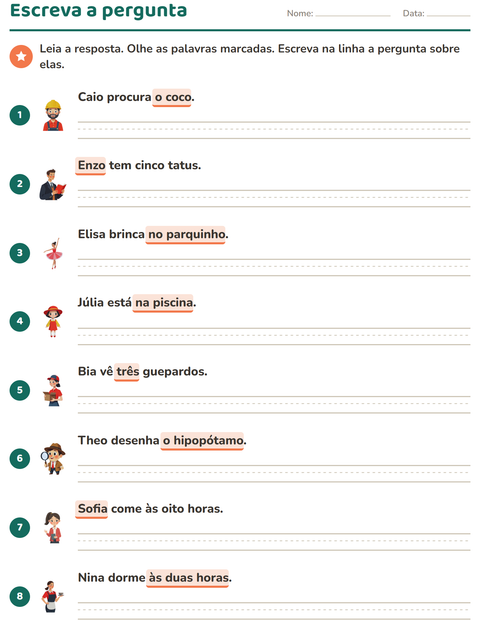 Escreva a pergunta sobre o trecho marcado da resposta