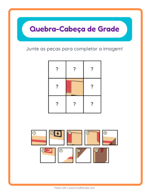 Pré-visualização da ficha de Pareamento Em Grade com Correios para Educação infantil (pré-escola, 5-7 anos)