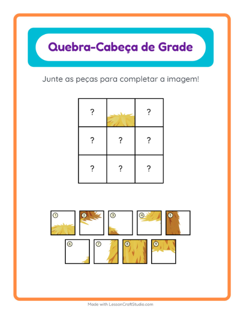 Pré-visualização da ficha de Pareamento Em Grade com Dia de Ação de Graças para Educação infantil (pré-escola, 5-7 anos)