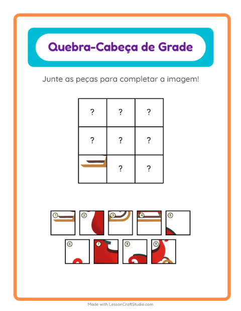 Pré-visualização da ficha de Pareamento Em Grade com Natal para Educação infantil (pré-escola, 5-7 anos)