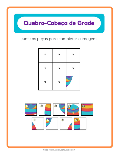 Pré-visualização da ficha de Pareamento Em Grade com Páscoa para Educação infantil (pré-escola, 5-7 anos)