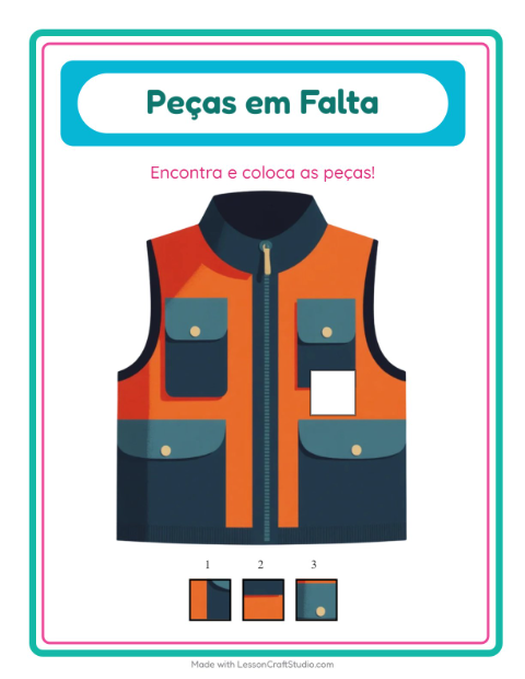 Pré-visualização da ficha de Peças Faltantes com Acampamento para Educação infantil (pré-escola, 5-7 anos)