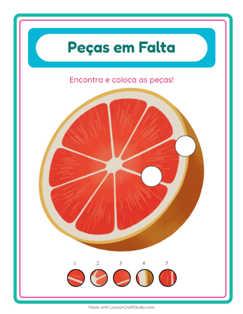 Pré-visualização da ficha de Peças Faltantes com Café da manhã para Educação infantil (pré-escola, 5-7 anos)