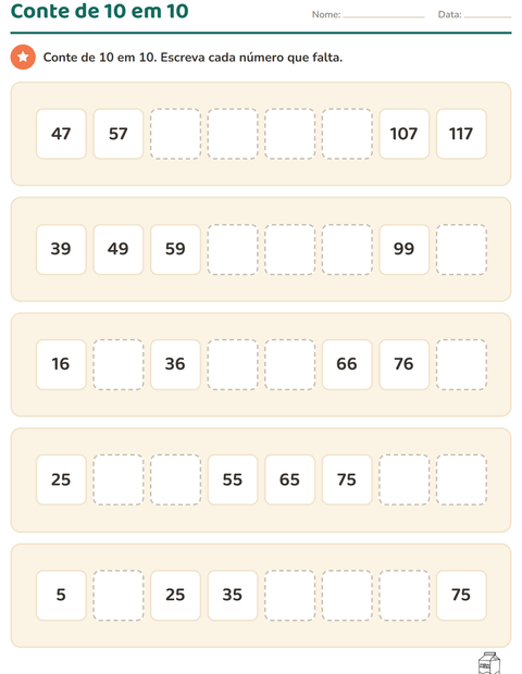 Pré-visualização da ficha de Quadro numérico com Comida PB 3 para 1º ano do ensino fundamental