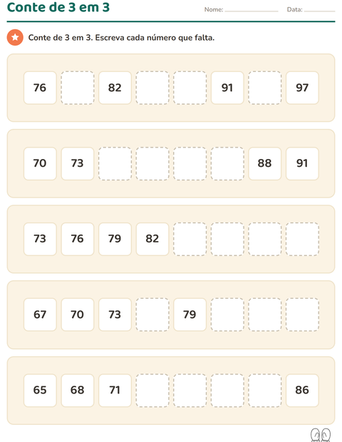 Pré-visualização da ficha de Quadro numérico com Vestuário PB para 2º ano do ensino fundamental