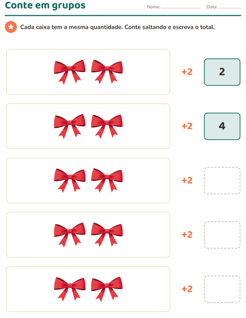 Pré-visualização da ficha de Quadro numérico com Acessórios para 1º ano do ensino fundamental