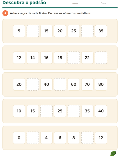 Pré-visualização da ficha de Quadro numérico com Vegetais para 3º ano do ensino fundamental
