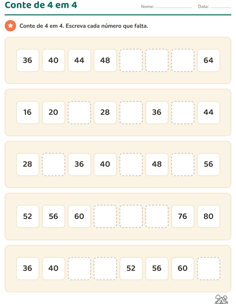 Pré-visualização da ficha de Quadro numérico com Viagens e Férias PB para 2º ano do ensino fundamental