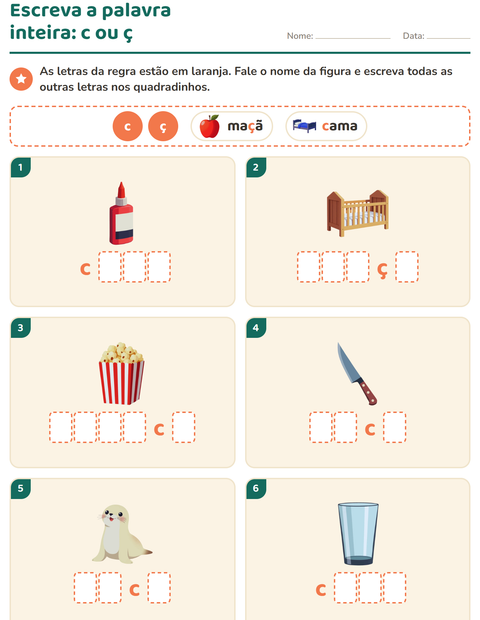 Pré-visualização da ficha de Regras de ortografia para 2º ano do ensino fundamental