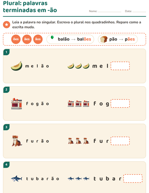Pré-visualização da ficha de Regras de ortografia para 2º ano do ensino fundamental