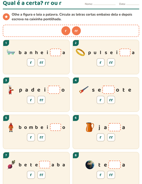 Pré-visualização da ficha de Regras de ortografia para 2º ano do ensino fundamental