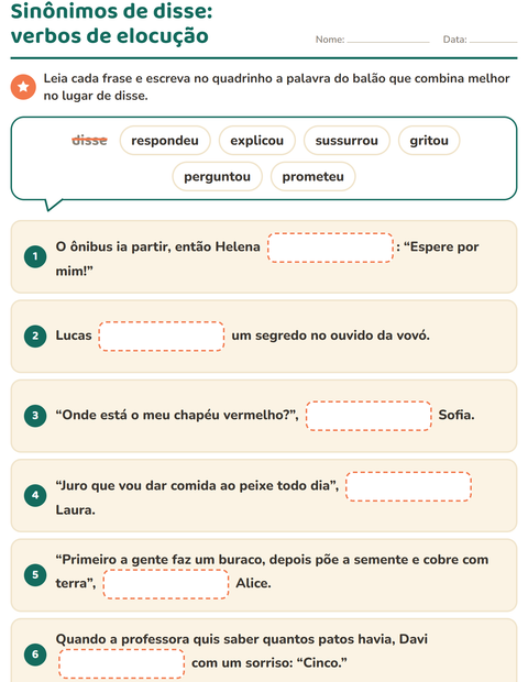 Sinônimos de disse: escolha o verbo de elocução certo