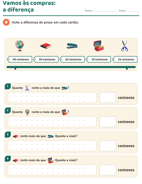 Pré-visualização da ficha de Sistema monetário com Sala de aula para 2º ano do ensino fundamental