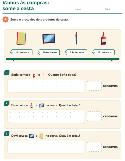 Pré-visualização da ficha de Sistema monetário com Sala de aula para 2º ano do ensino fundamental