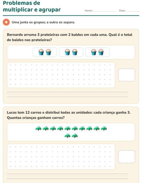 Pré-visualização da ficha de Situações problema com Brinquedos para 3º ano do ensino fundamental
