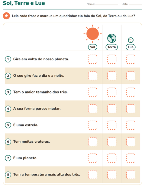 Prévia: Sol, Terra e Lua: de quem a frase está falando?