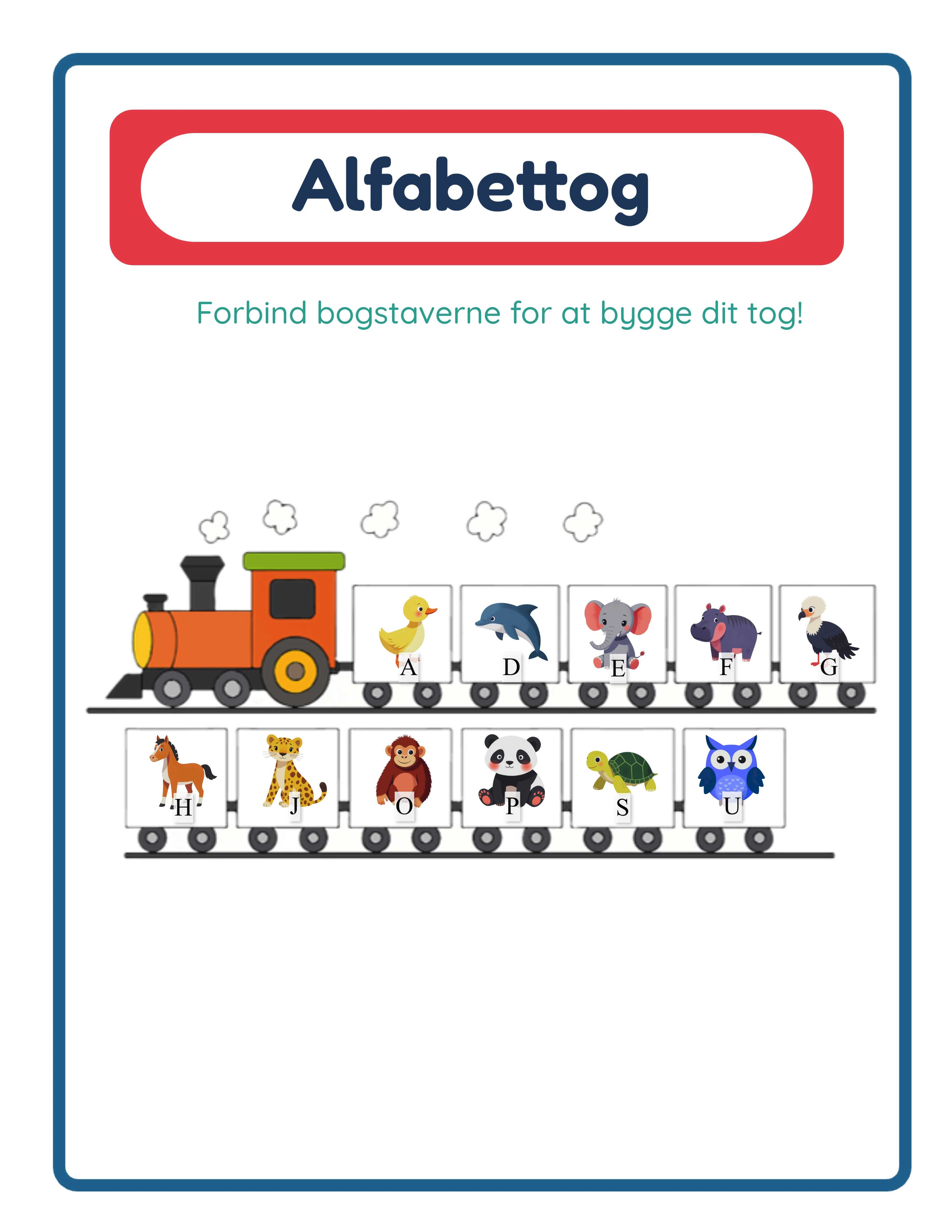 Alphabet train printable answer key