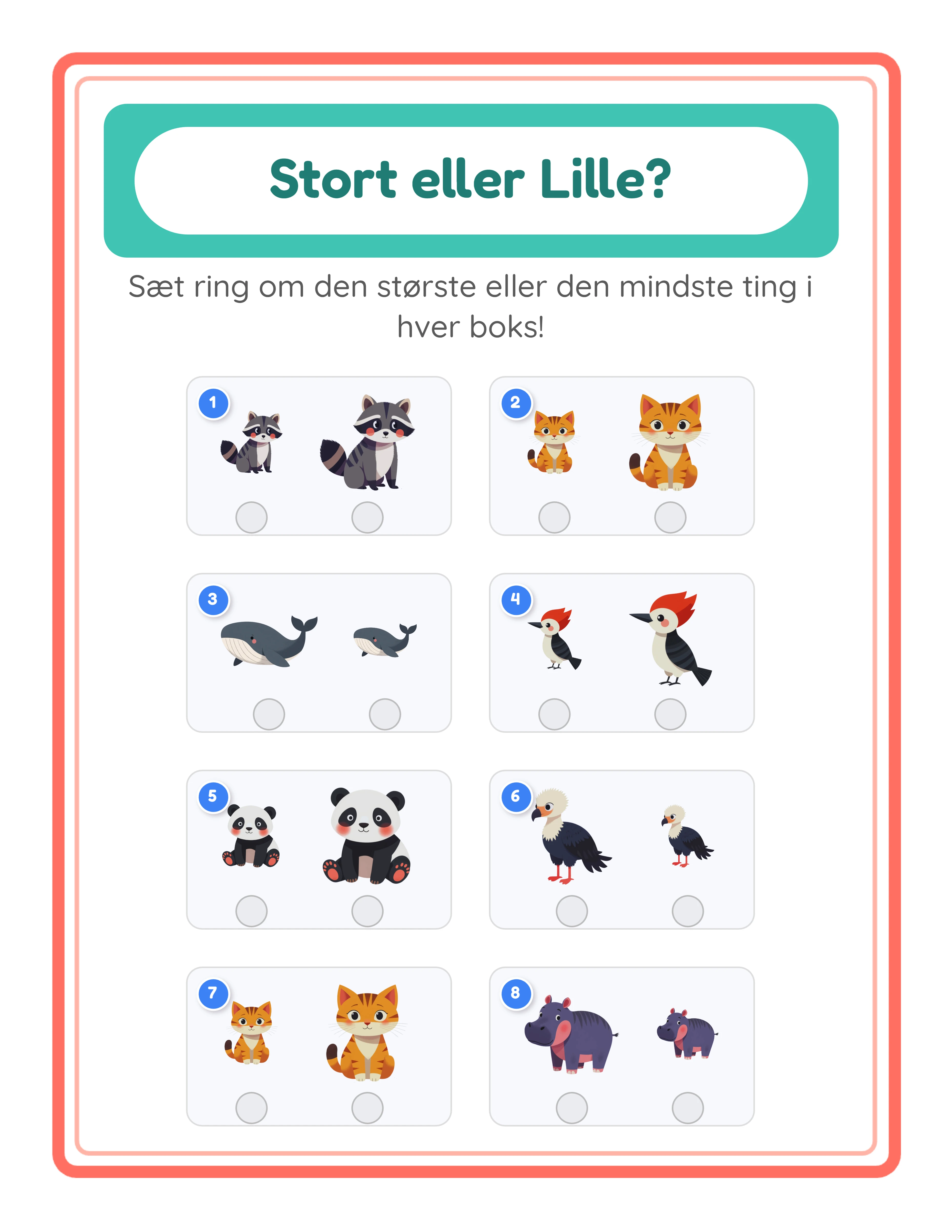 Big & Small-arbejdsark — theme 4