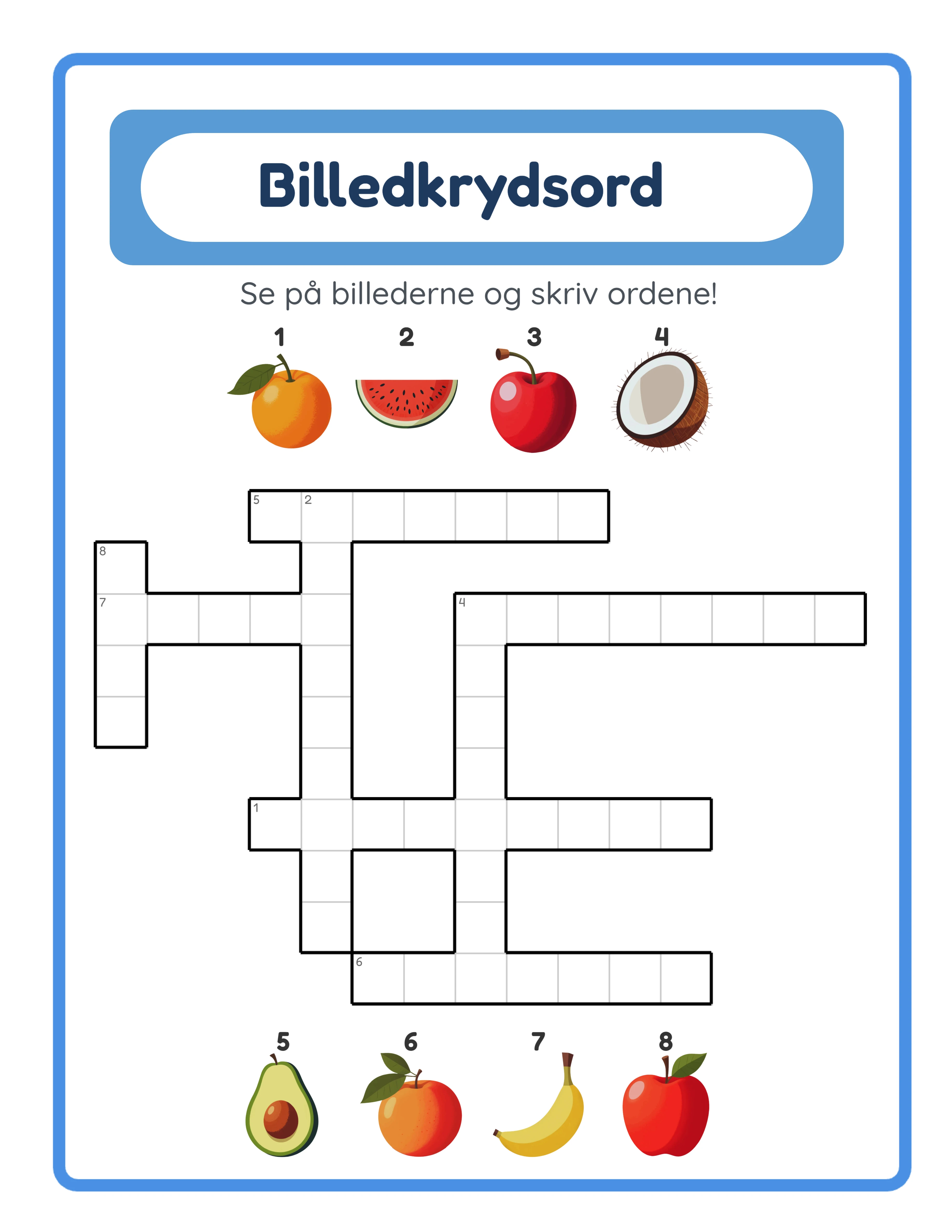 Picture crossword — advanced challenge