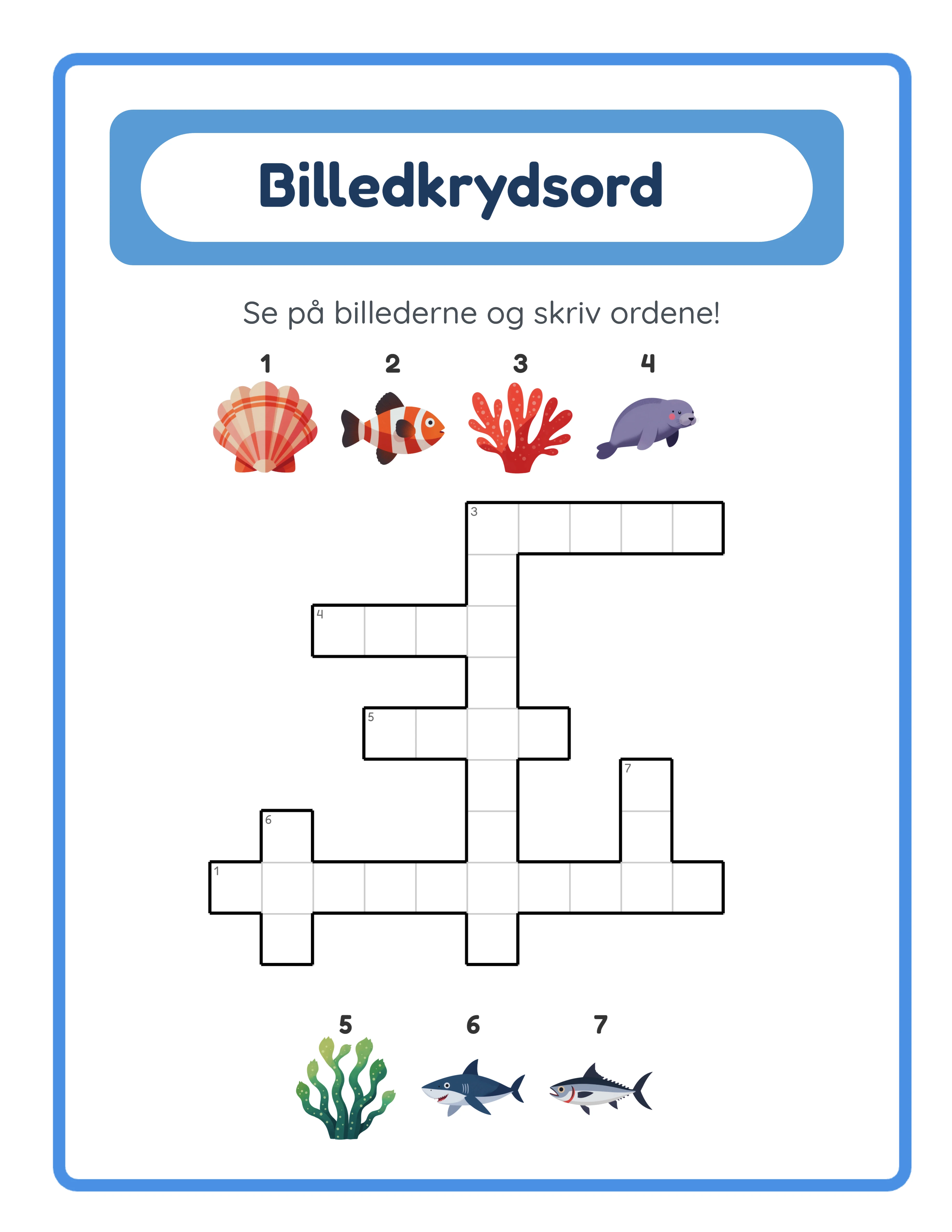 Professional picture crossword