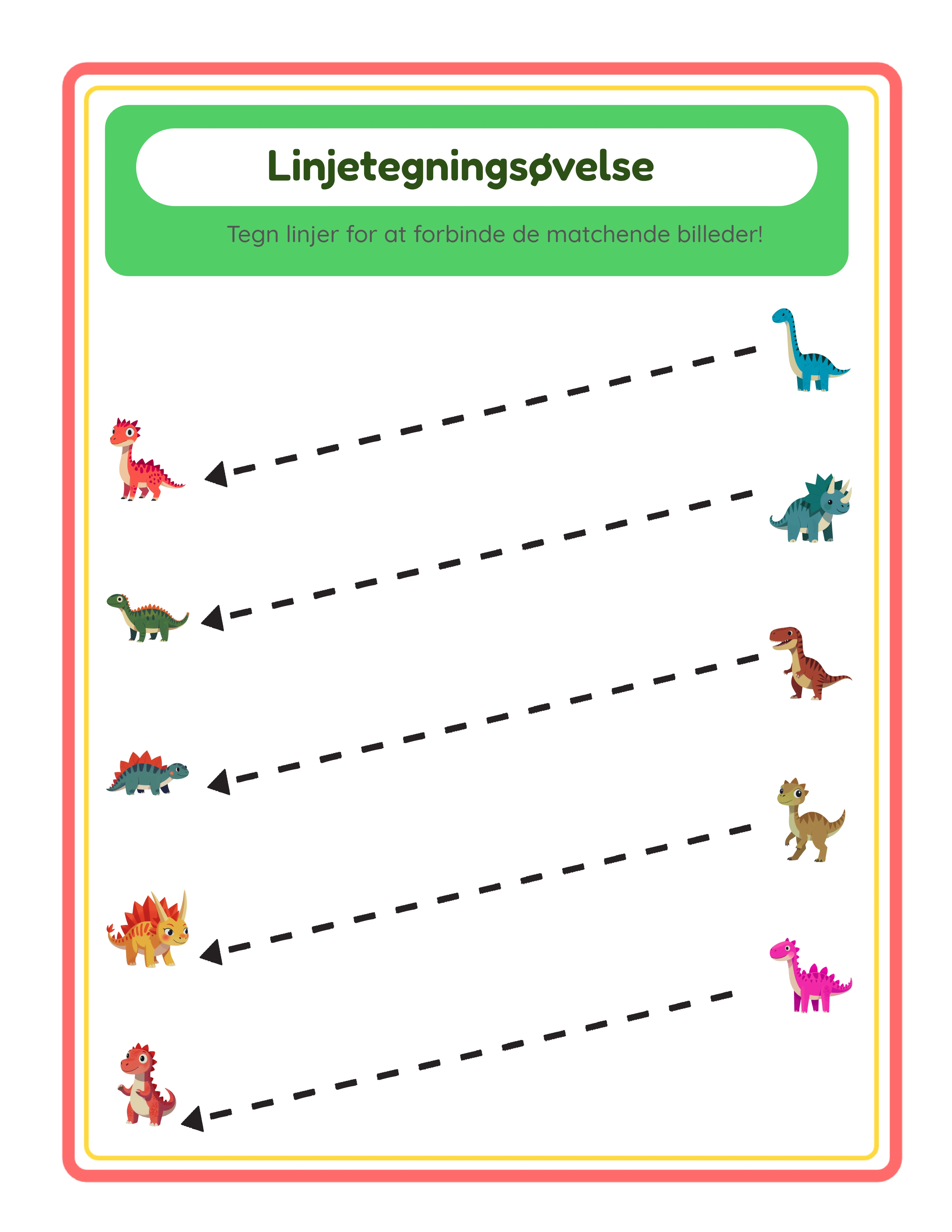 Drawing Lines-arbejdsark — avanceret niveau