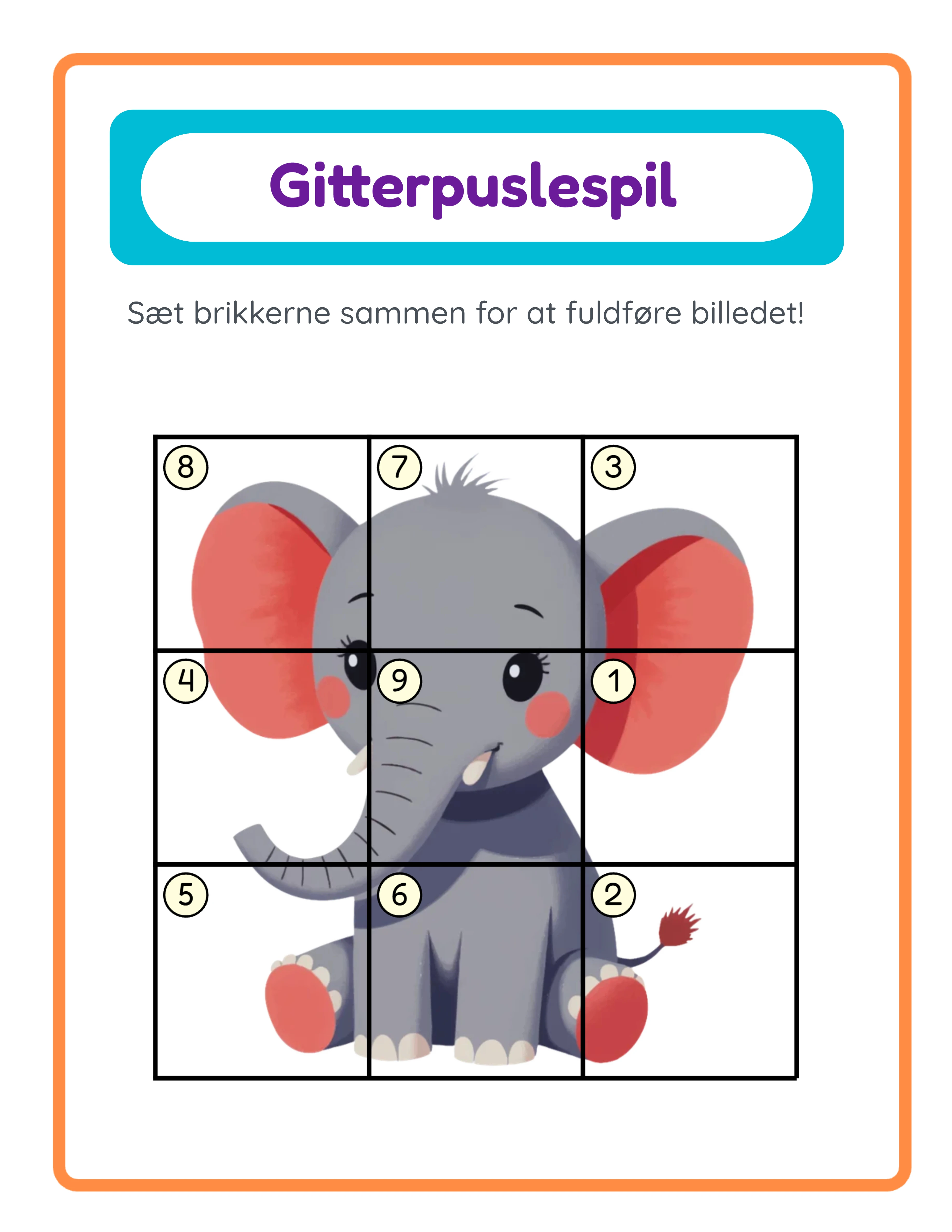 Grid match printable answer key