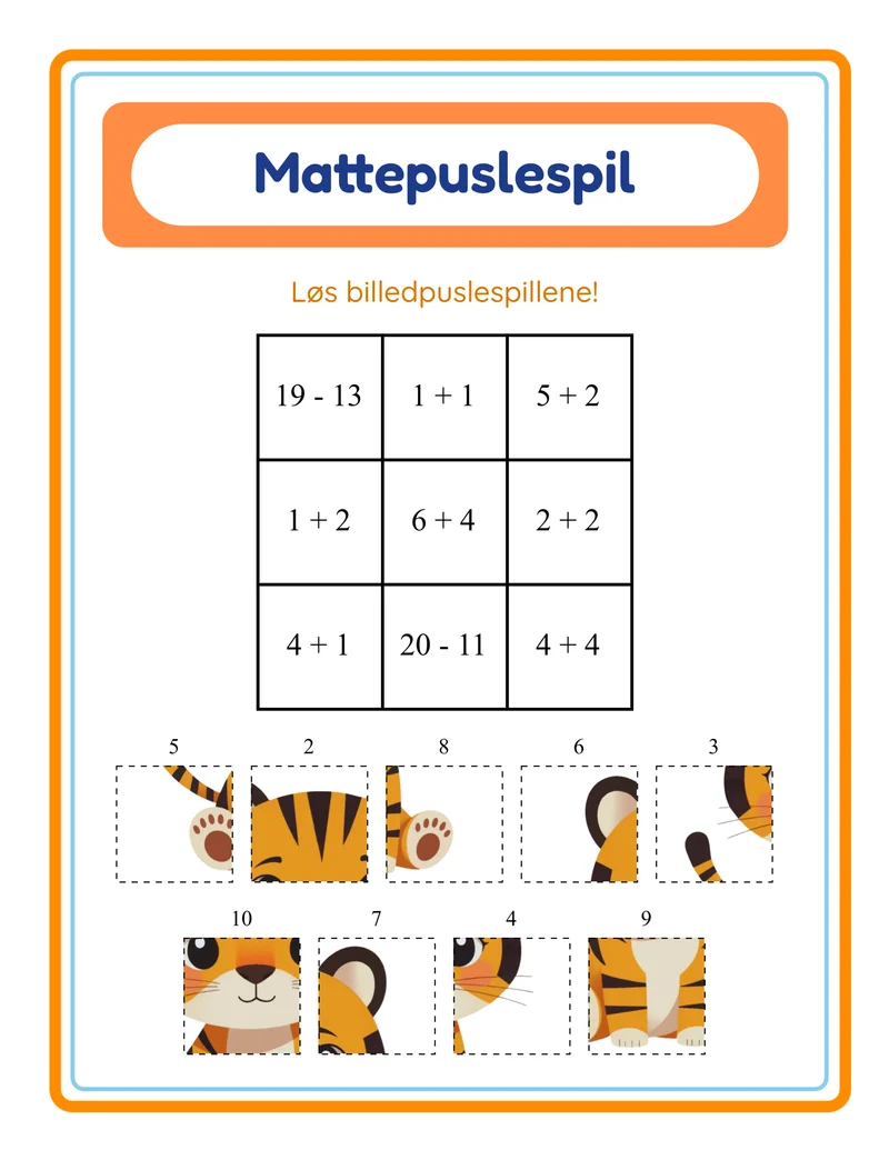 Mattepuslespil