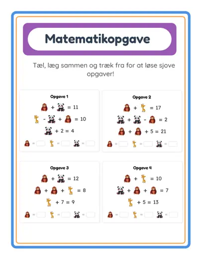 Matematikopgaver