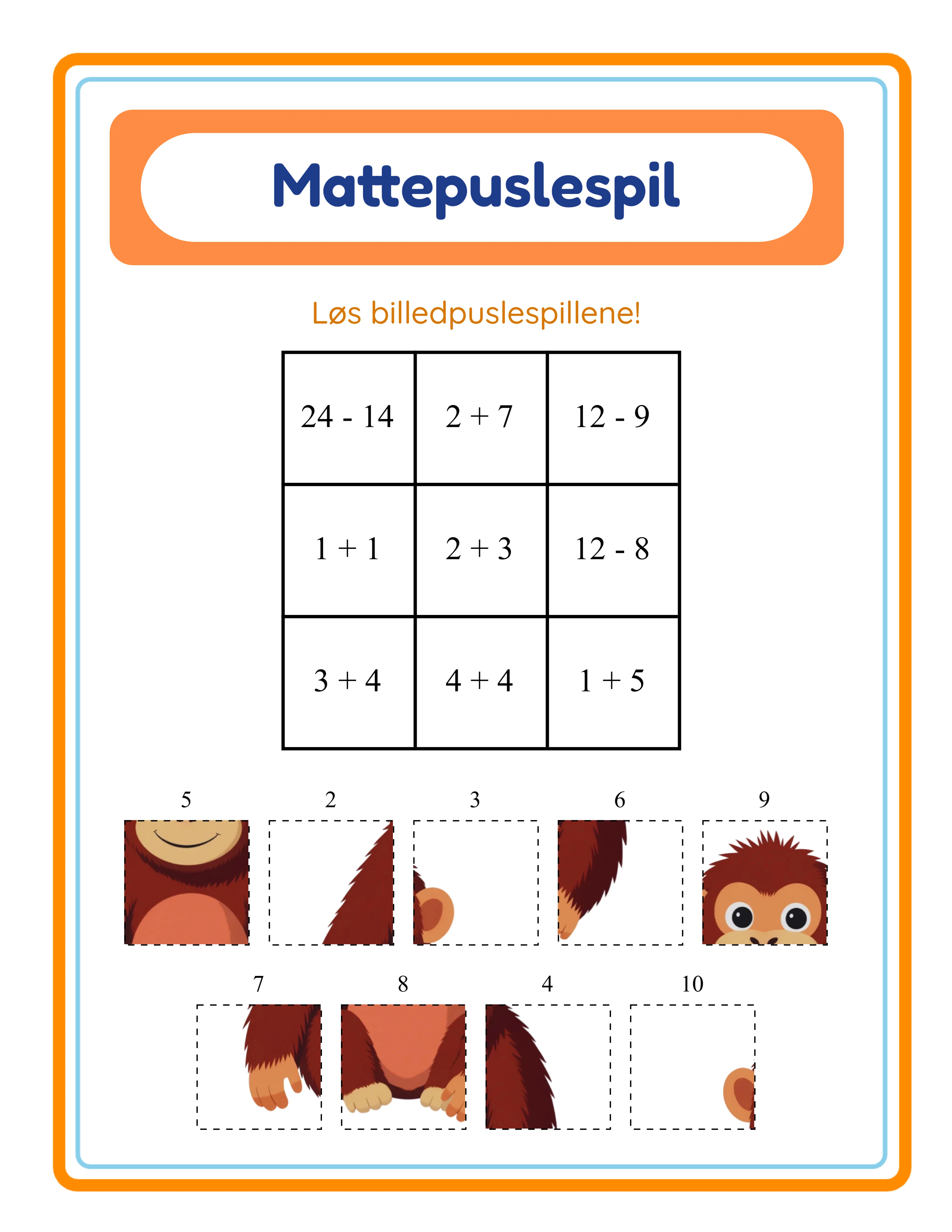 Coloring-arbejdsark — sample 3