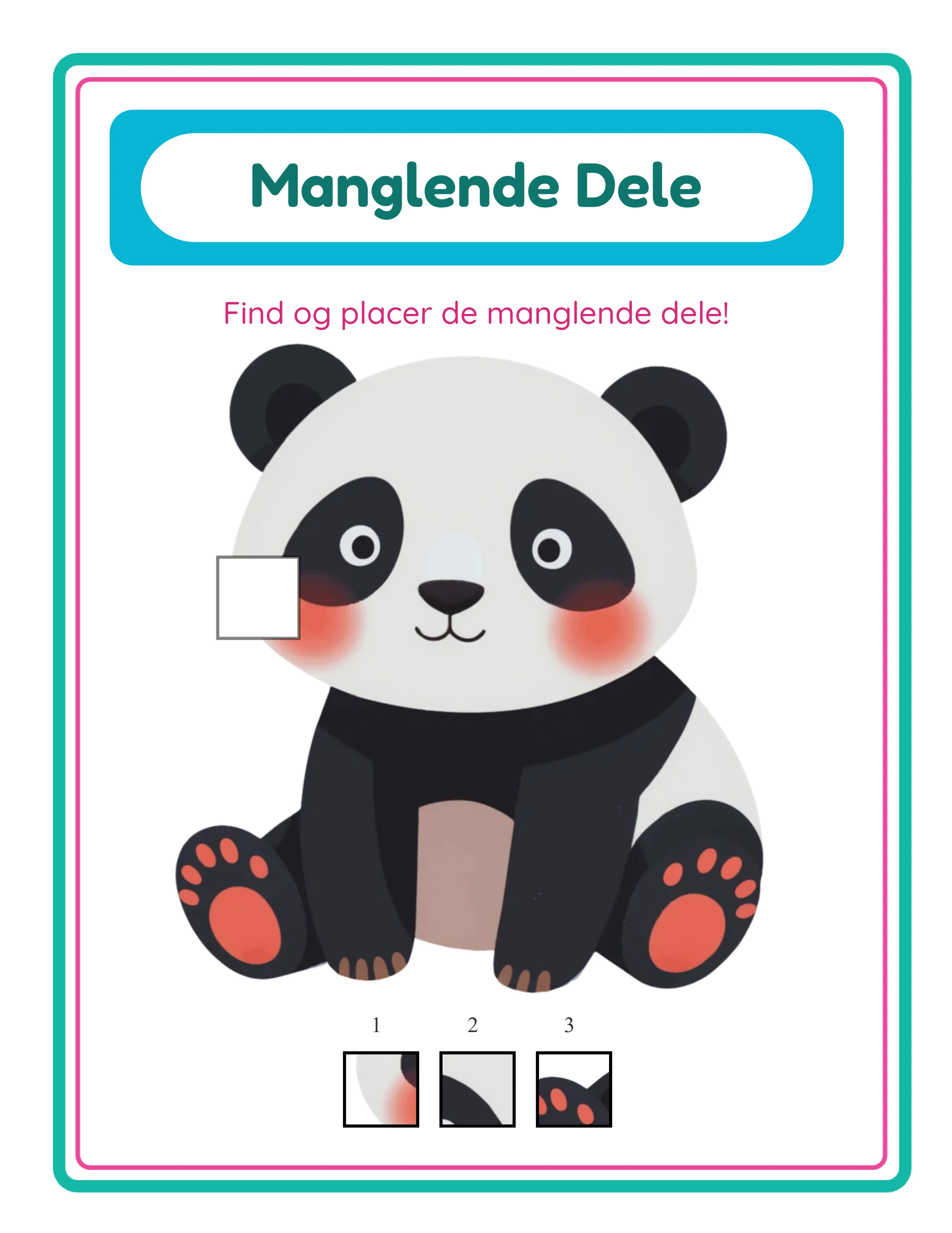 Cryptogram-arbejdsark — sample 2