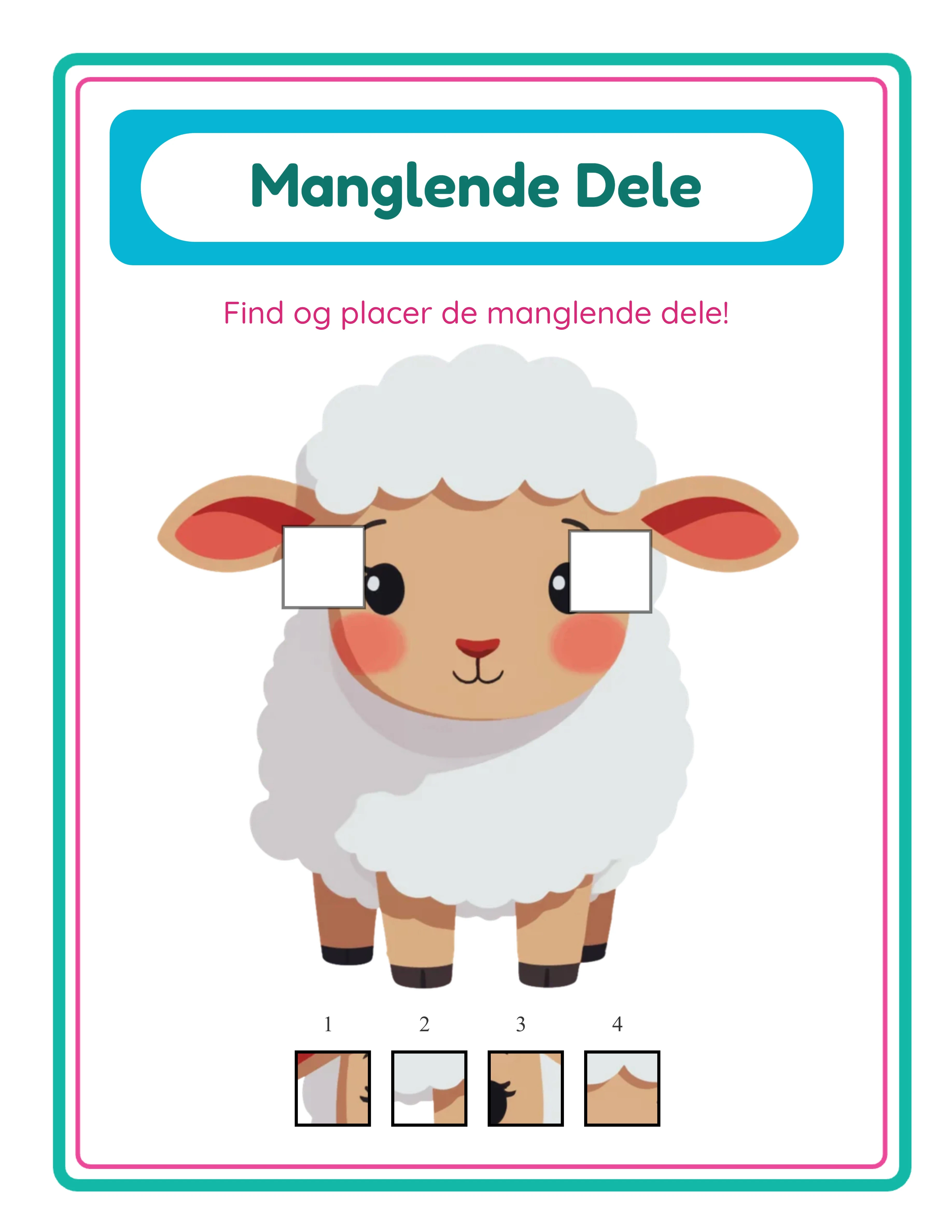 Missing pieces — themed puzzle