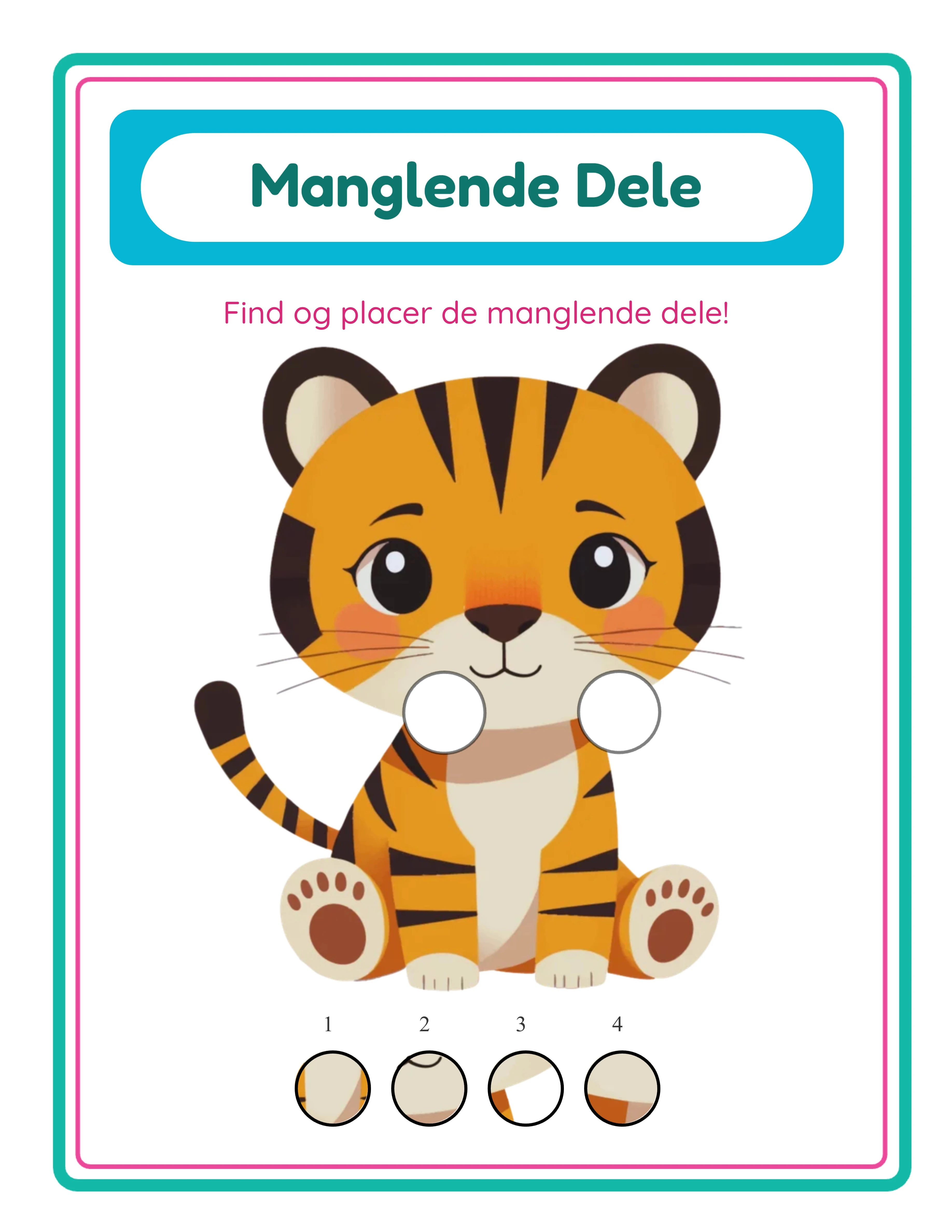 Missing pieces — advanced challenge