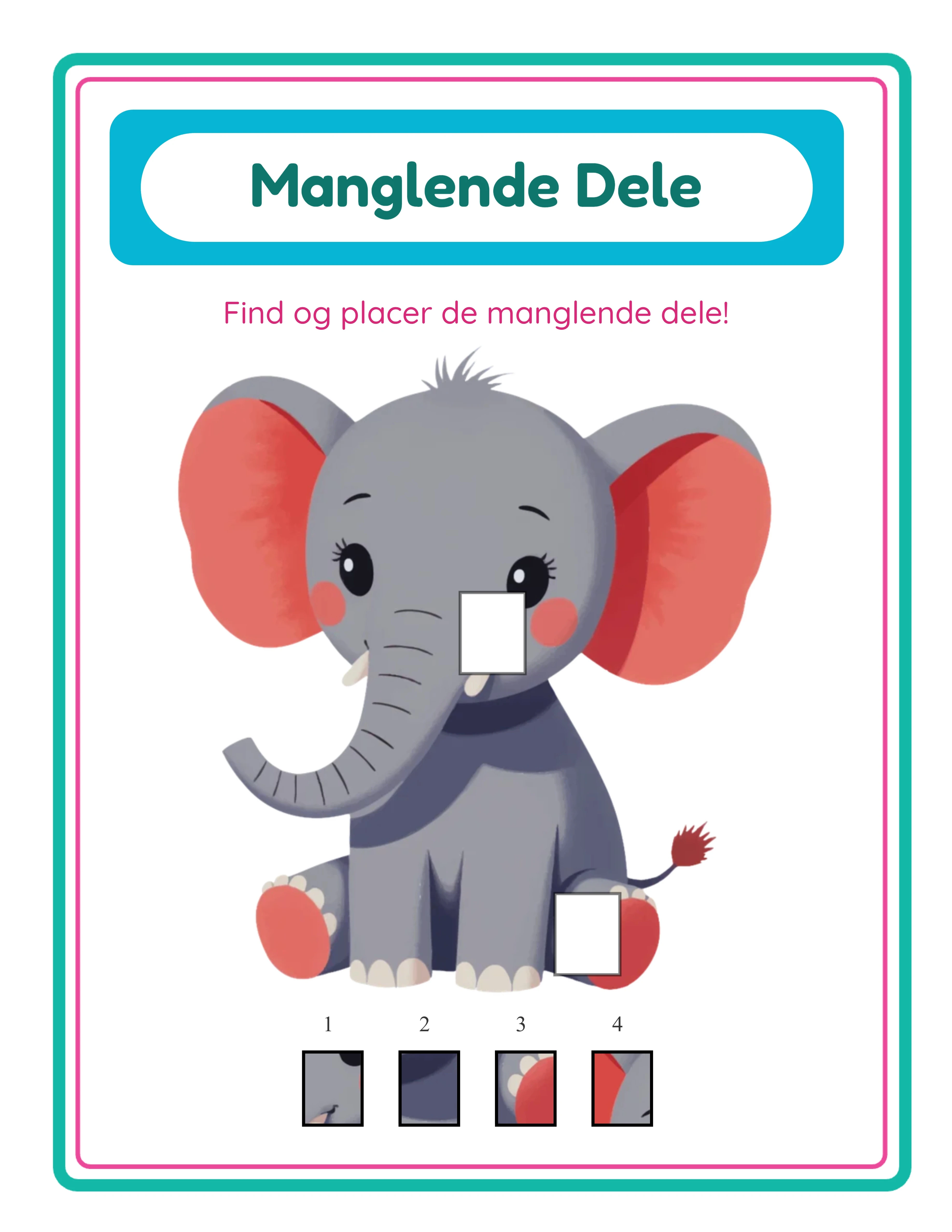 Featured missing pieces — engaging visual puzzle