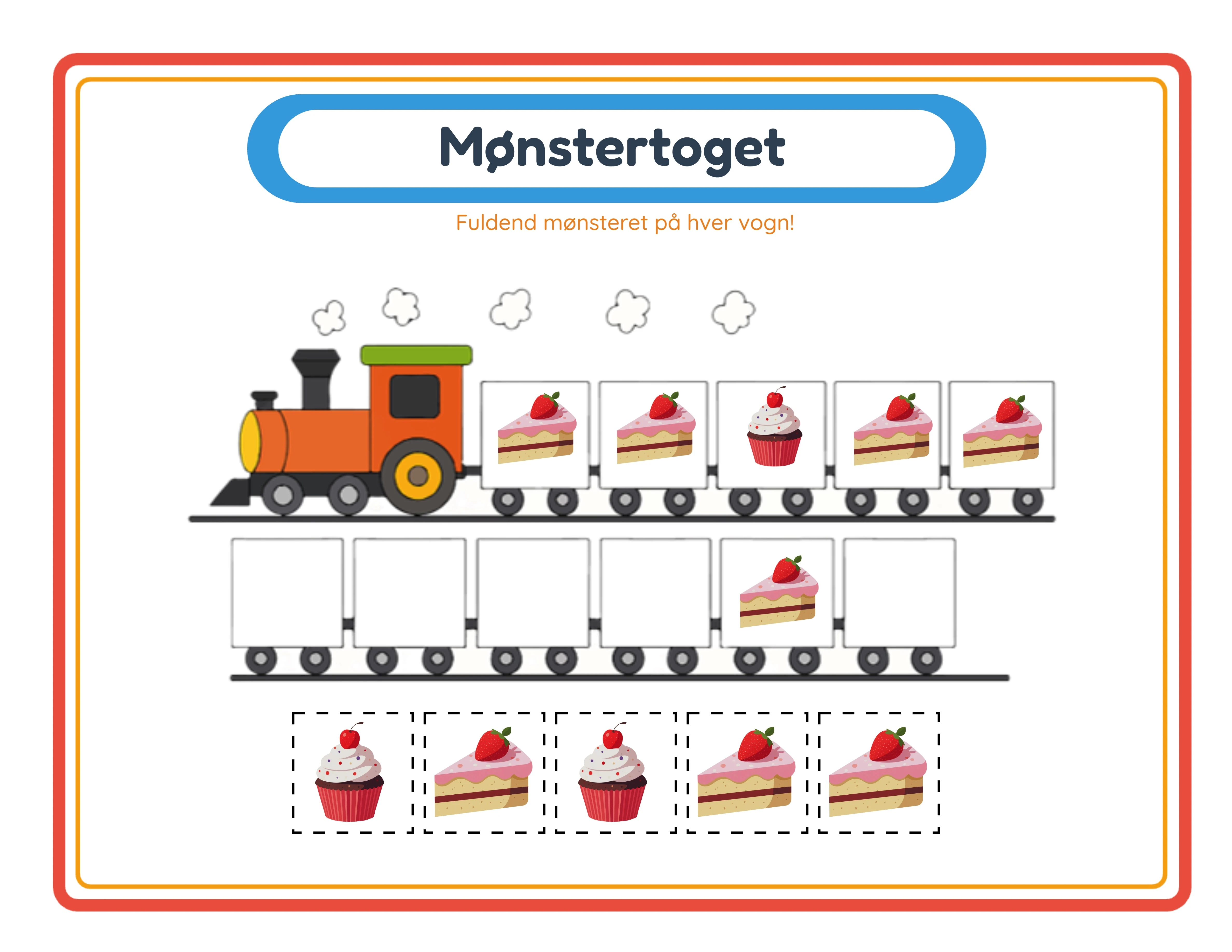 Mønstertoget mellemarbejdsark