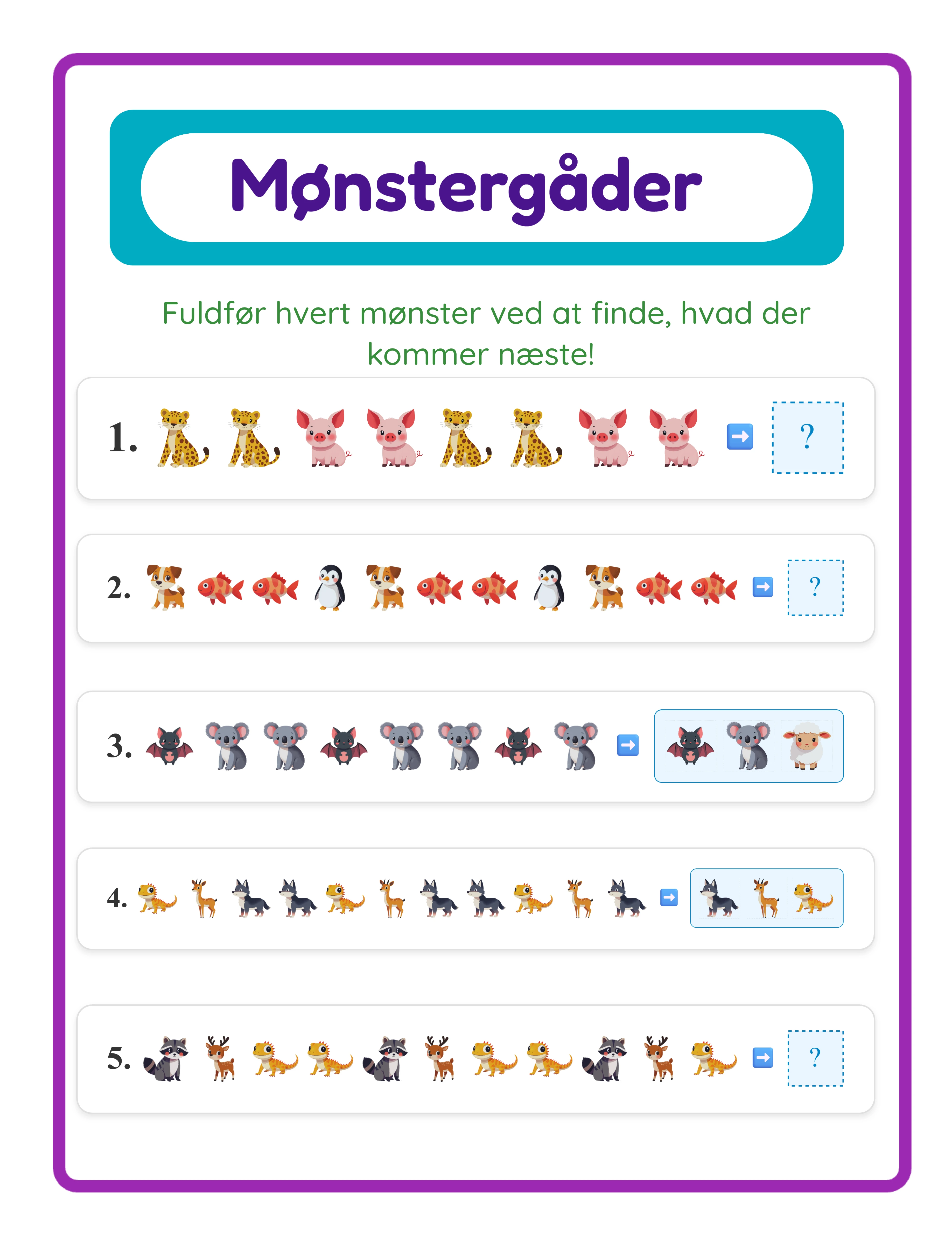 Coloring-arbejdsark — sample 3