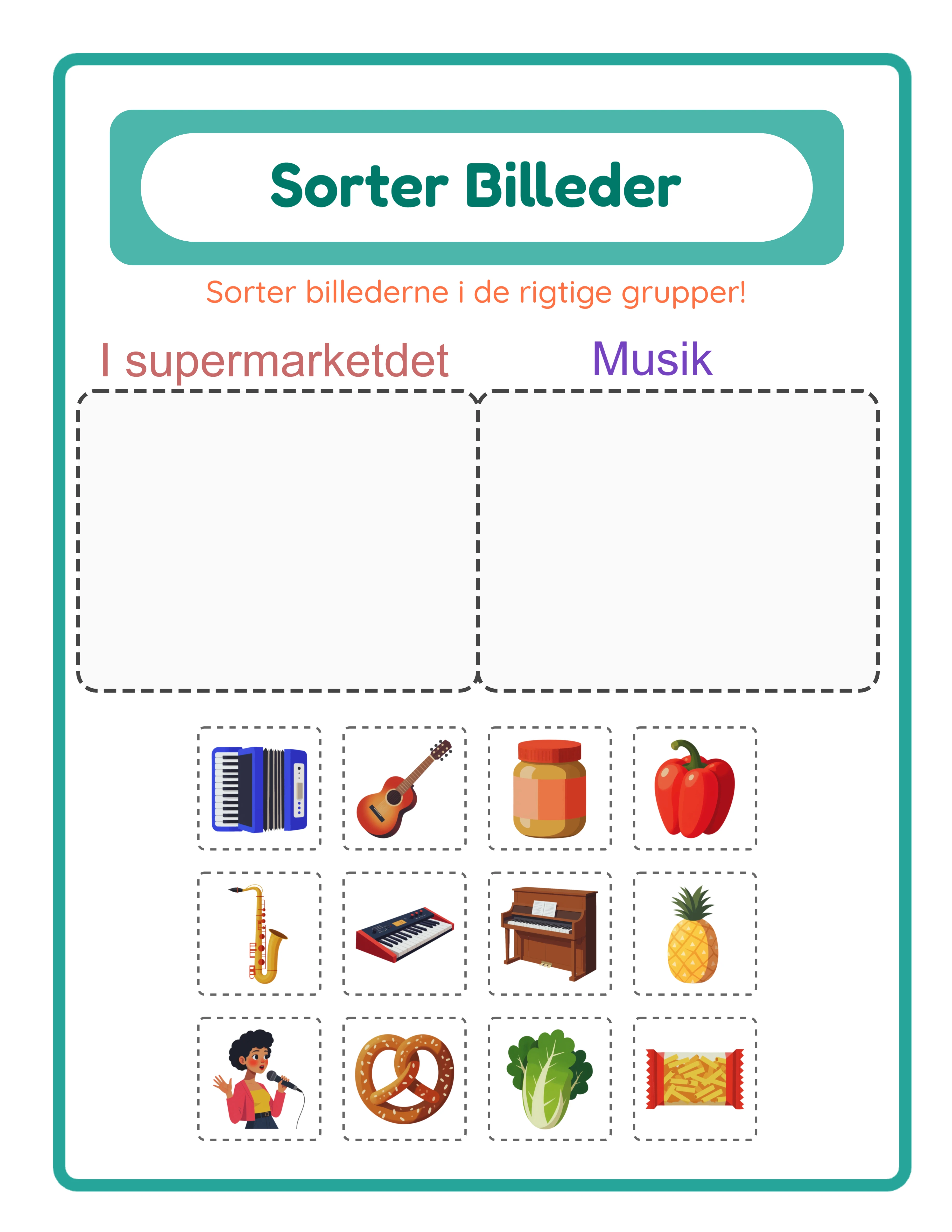 Featured picture sort — colorful categorization activity