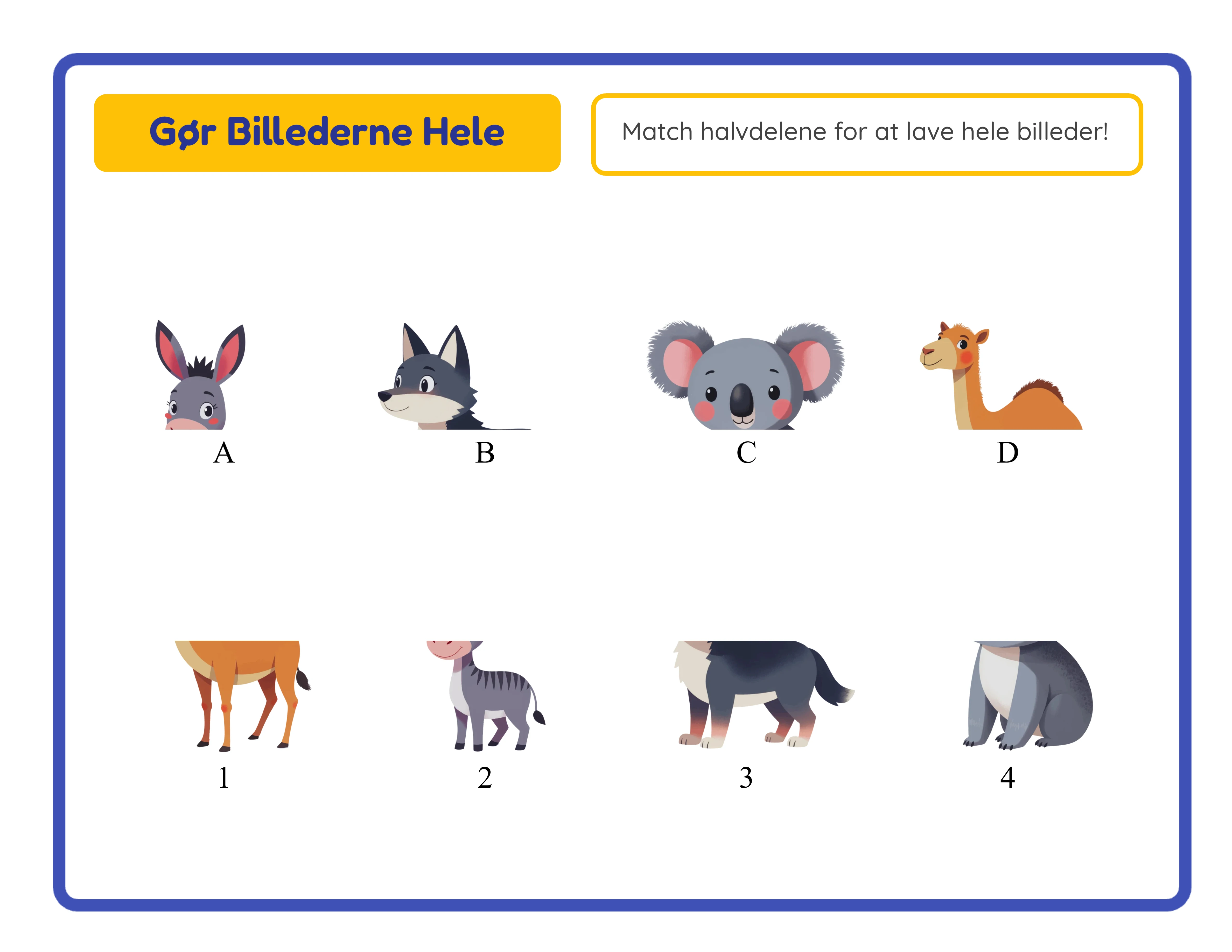 Shadow match — themed shadow puzzles