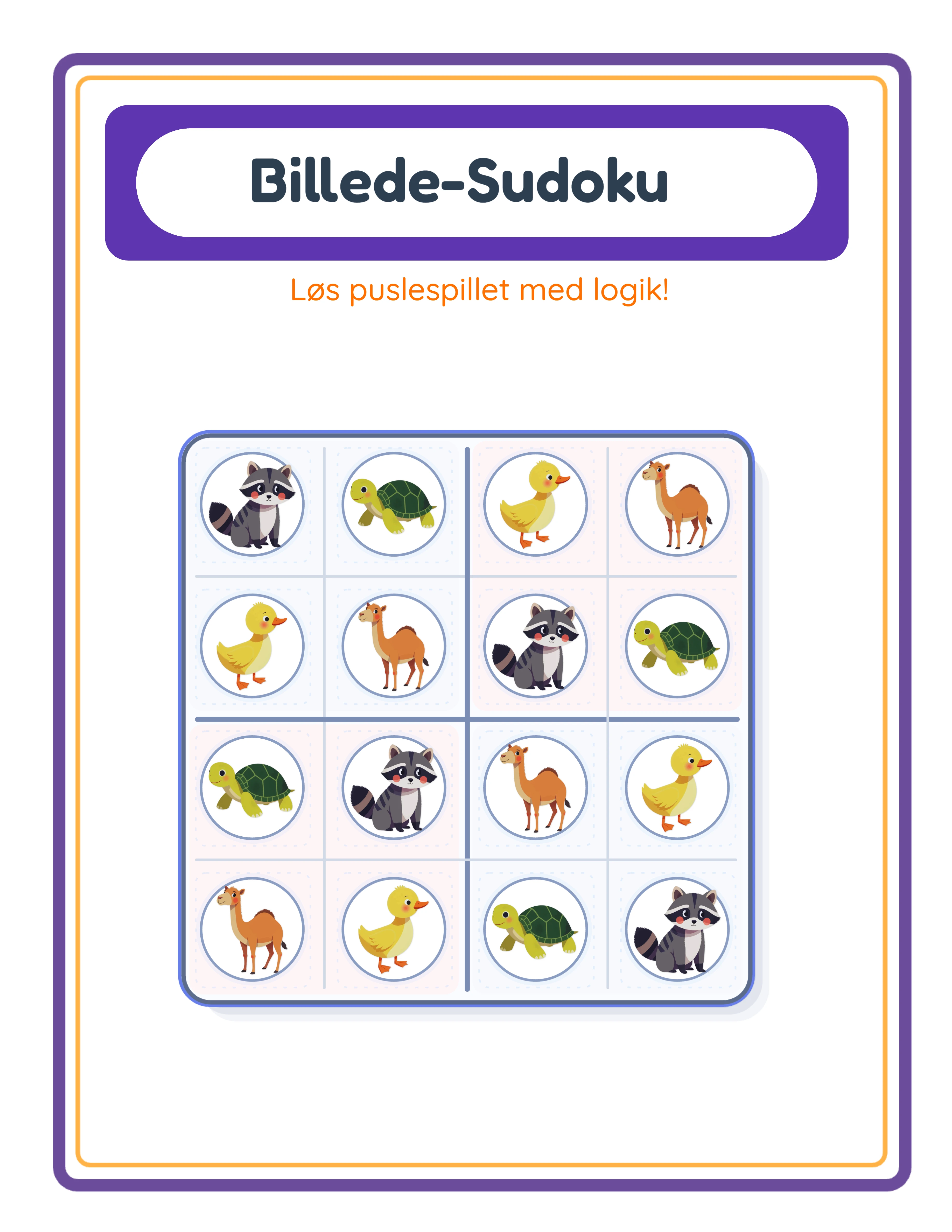 Picture sudoku printable answer key