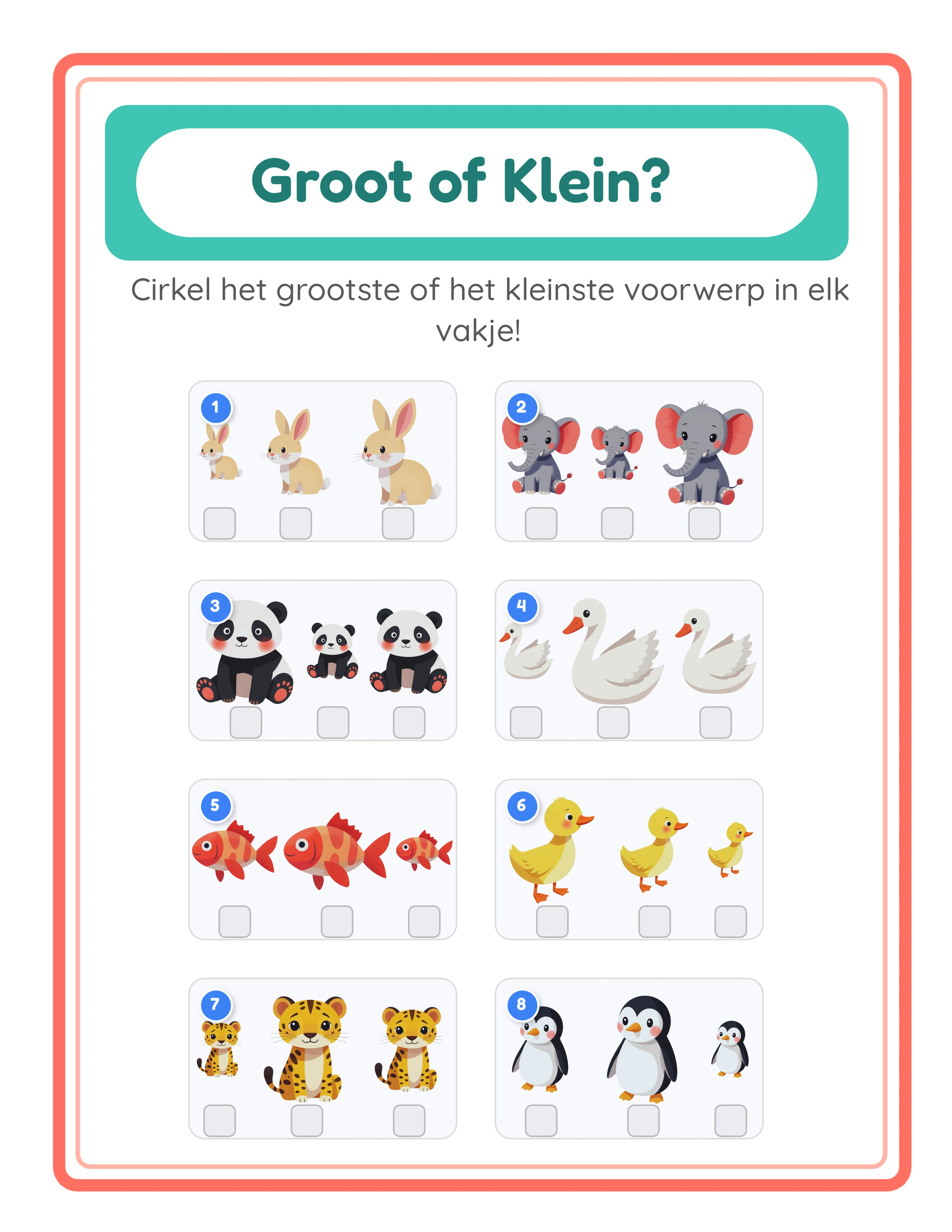 Big and small — number ordering