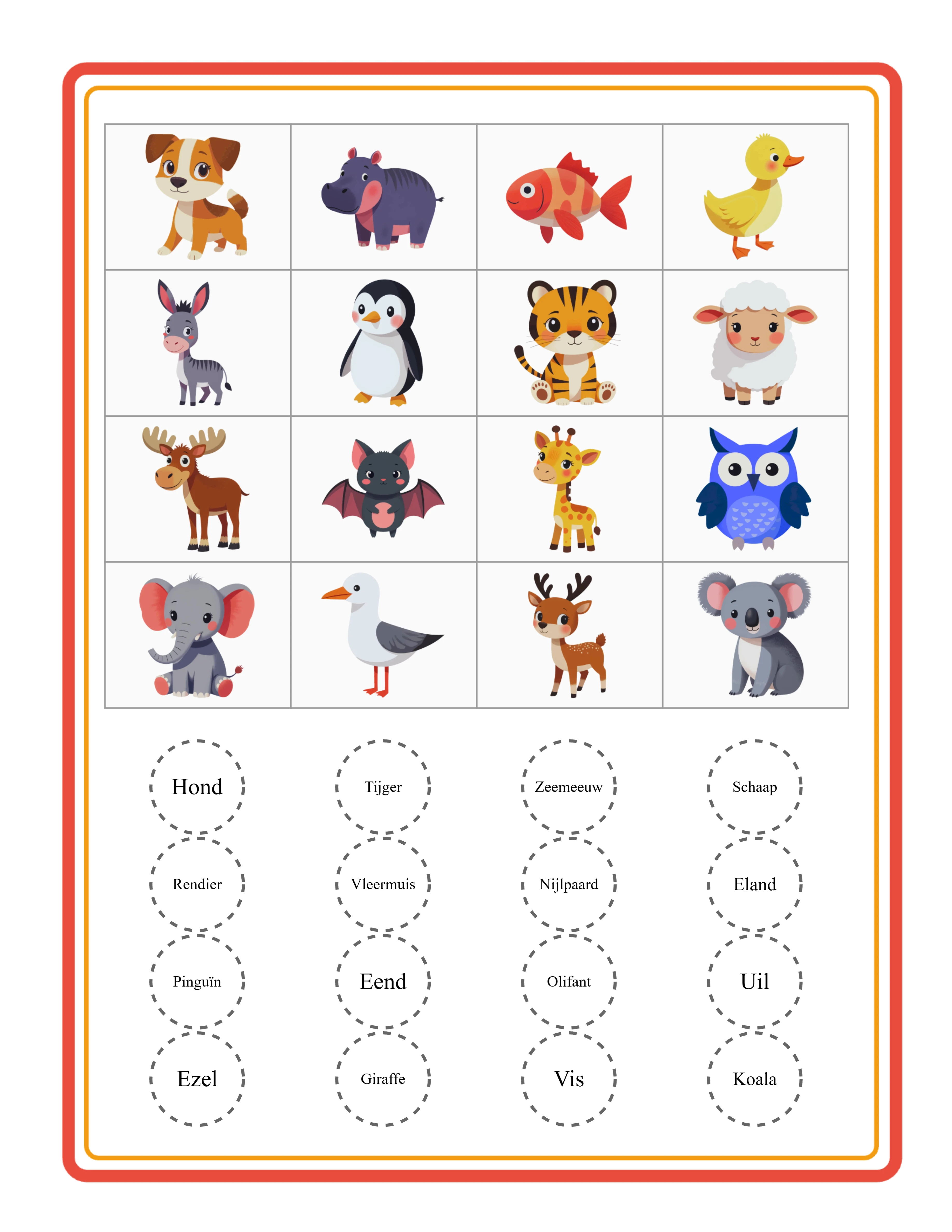 BINGO! — Werkblad voorbeeld 2